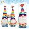 Pride Rainbow Gnome Plush Set – 2PCS Love Gay Stuffed Plush Gnomes for Home Decor – Rainbow Queer Lesbian LGBT Flag Signs – LGBTQ Pride Month Indoor, Office & Shelf Decorations